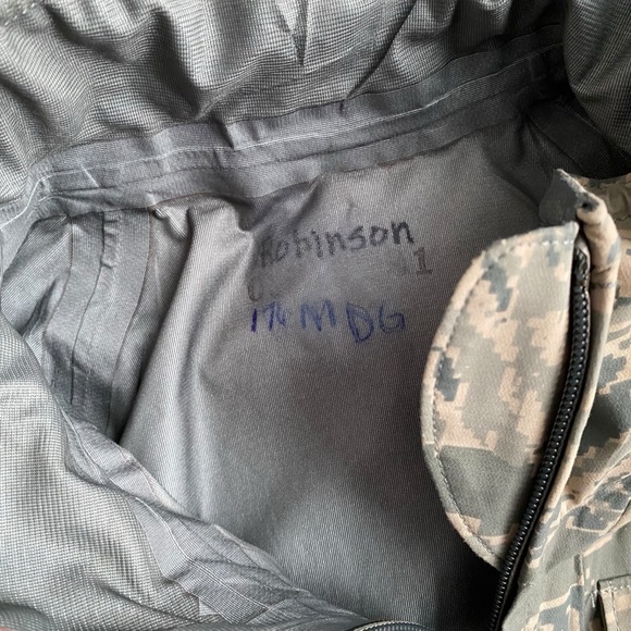 Camo Parka Small Long Shell Jacket Tiger Stripe Underarm Vents Hunting Outdoor - Picture 9 of 13